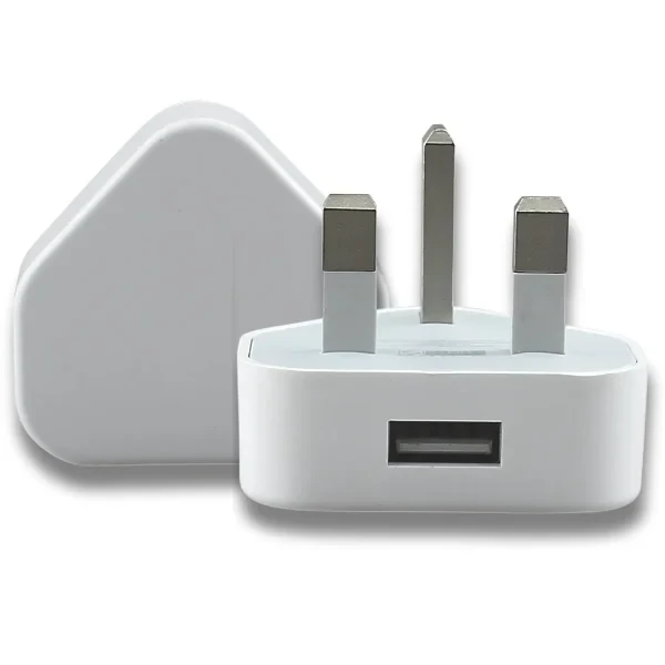 1A 5V 5V1A 3Pin USB Plug Charger Wall Chargers UK Power Travel Adapter